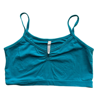 Ribbon Teal Bralette Women’s M Activewear Sporty Streetwear Casual
